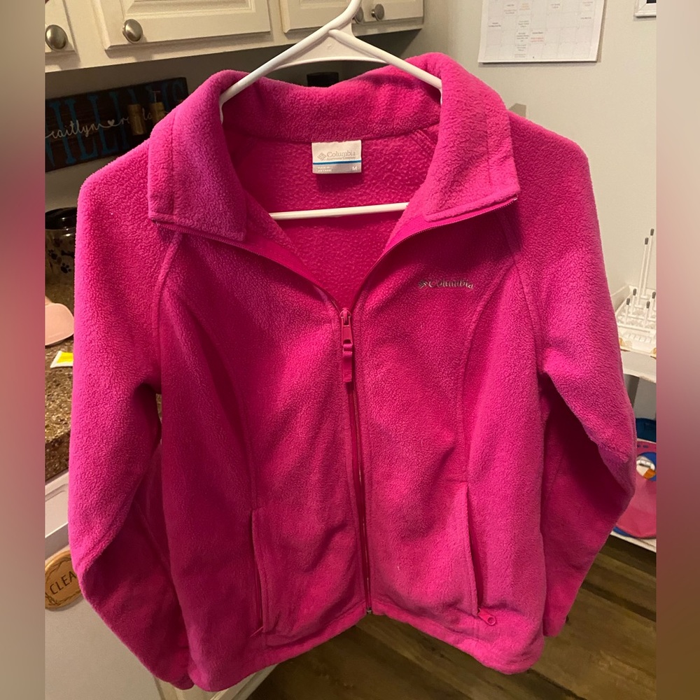 Columbia Pink Fleece Zip-Up